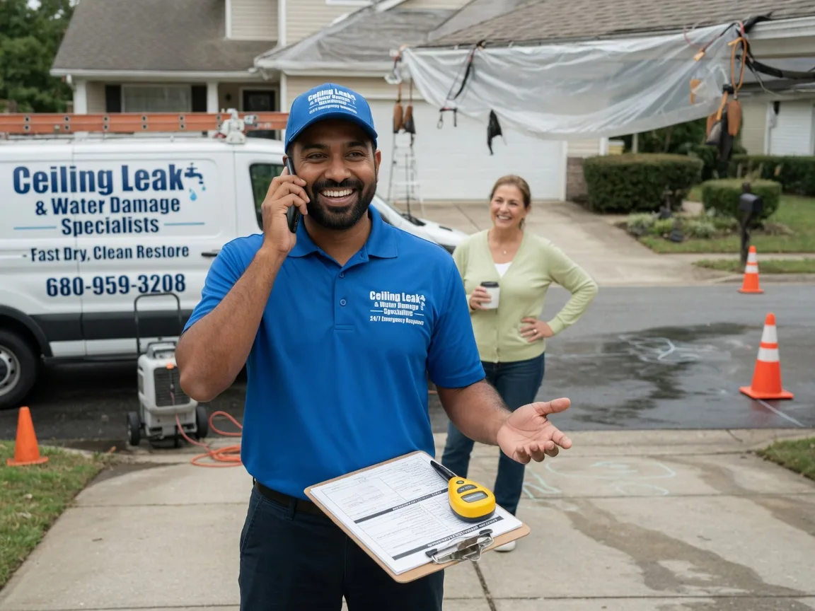 Ceiling Leak Cleanup Holcomb, MO FAQs